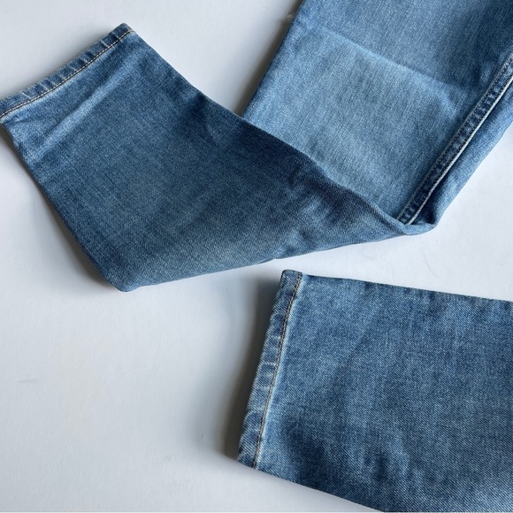 Everlane Blue Straight Leg High Waisted Jeans - Picture 4 of 13